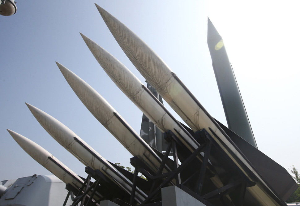 MIM-23 Hawk missiles at the Korean War Memorial in Seoul’s Yongsan district