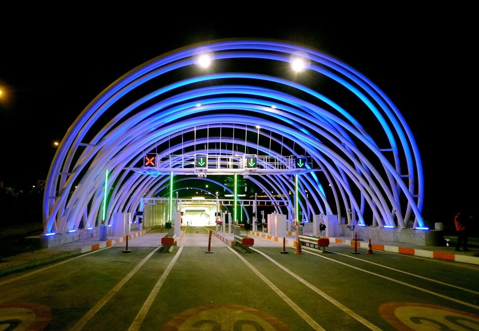 The entrance to the Eurasia Tunnel