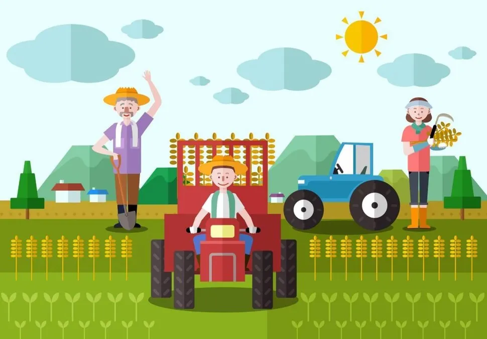 A person working in a green tea field, representing agricultural work in Korea.