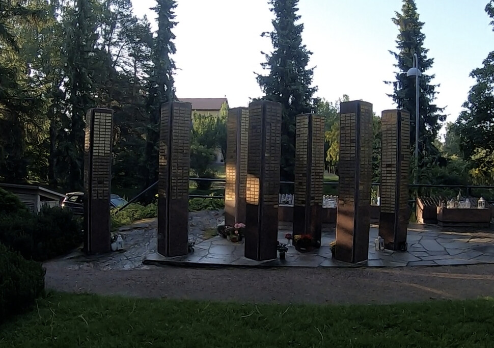 2019년 6월 핀란드 헬싱키 국립묘지. 신동호 제공