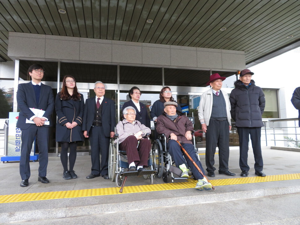 Former prisoners who were convicted of rebellion in connection with the Jeju Uprising of April 3