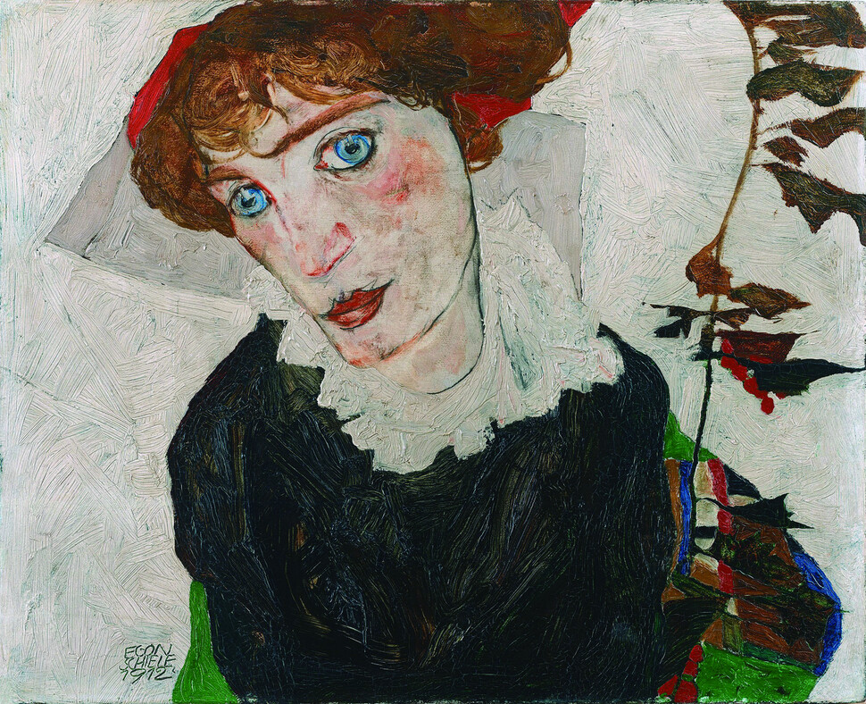 1998년 ‘워싱턴 회의’의 직접 계기가 되었던 에곤 실레의 그림 ‘발리의 초상’, 1912, 레오폴트미술관 소장. 역사비평사 제공