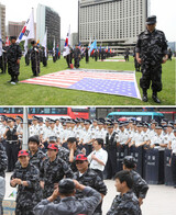 特殊任務社会 不法集会…眺める警察