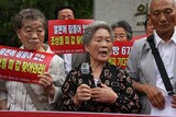 ‘挺身隊姉妹’頸木抱いて…再び日本で叫ぶ 