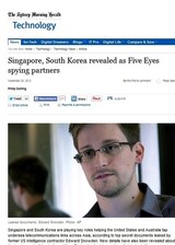 「韓国・シンガポール、米国・オーストラリアの監視・盗聴の核心助力者」