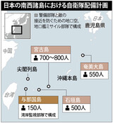 日本政府、尖閣諸島周辺の陸上自衛隊配備を確定
