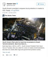 自国デモ隊をＩＳと比較するなんて…ソウル駐在外信記者もビックリ