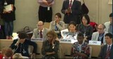 放水銃で重体の韓国農民の娘が国連人権委で発言