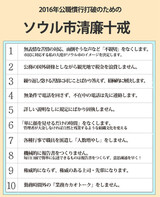 「勤務時間外の業務カカオトーク」禁止など…ソウル市、来年の「清廉十戒」を作成