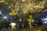 「下野クリスマス」のろうそくがイブの夜を照らす