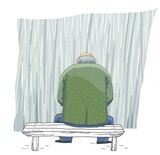 韓米中英ＥＵのうち「配偶者を失った悲しみ」が最も大きい国は