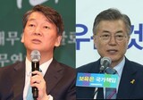 文在寅４０％、安哲秀３７％