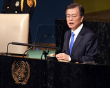 文大統領、国連演説で「平和」３０回…平昌五輪を「朝鮮半島の緊張緩和」の呼び水に