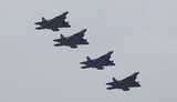韓米、朝鮮半島上空でＦ-２２ラプターの合同訓練