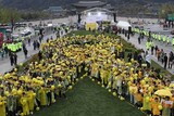「忘れません」４１６０人の約束で作った「黄色いリボン」