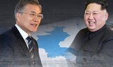 文大統領と金委員長が初めて手を握る瞬間から生中継