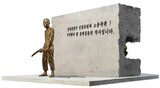 蔚山大公園の東門前に強制徴用労働者像を建立