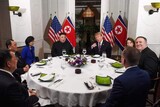 円卓に並んで座った朝米首脳「我々は特別な関係」