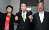 正しい未来党、代案新党、民主平和党の全羅道系３党が合併