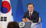文大統領の年頭記者会見、対立懸案避けず「まとめ」に注力
