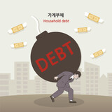 韓国の１７.２％の世帯が収入をほぼ「借金返済」に充て赤字