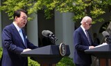 韓米首脳「ワシントン宣言」発表…「北朝鮮が攻撃した際、核兵器を含む反撃」