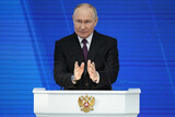 プーチン大統領「西側がウクライナに派兵の際は核衝突の危機」警告