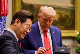 トランプ大統領の「３５００億ドル前払い」発言…親李在明派「途方もない話」と反発